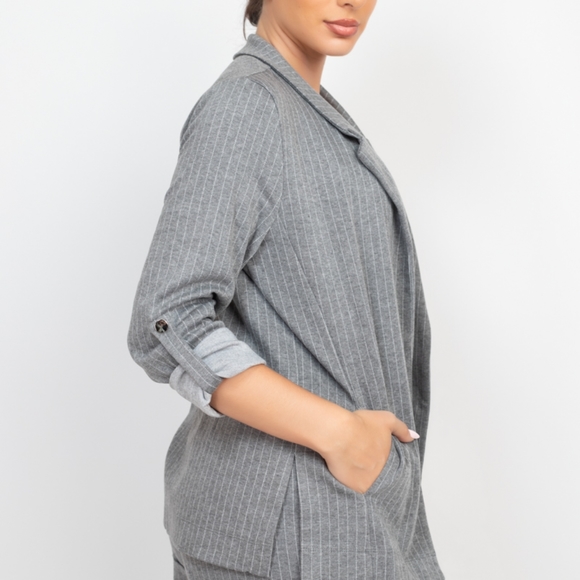 Bustier Tank Top with Jacket and Short Set - Picture 6 of 7